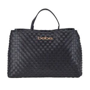 bebe Yara Woven Satchel Bag